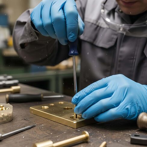 NACX M3 x 10mm Flat Head Phillips Machine Screws Bolts Countersunk Screws, Brass, 150Pcs in Kuwait