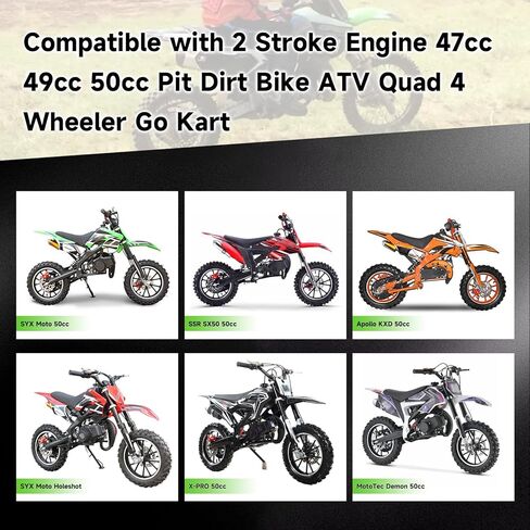 T8F Drive Chain 134 Link Chain Breaker Compatible with 2 Stroke Engine SYX Moto 50cc Dirt Bike Mototec SSR X-pro Coolster 47cc 49cc Pocket Rocket Pit Bike Mini ATV Quad Go Kart Parts (Gold) in Saudi Arabia