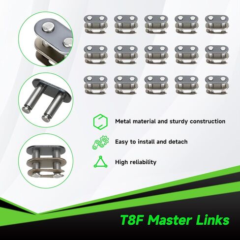 T8F Drive Chain 134 Link Chain Breaker Compatible with 2 Stroke Engine SYX Moto 50cc Dirt Bike Mototec SSR X-pro Coolster 47cc 49cc Pocket Rocket Pit Bike Mini ATV Quad Go Kart Parts (Gold) in Saudi Arabia