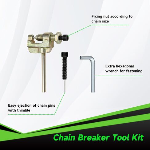 T8F Drive Chain 134 Link Chain Breaker Compatible with 2 Stroke Engine SYX Moto 50cc Dirt Bike Mototec SSR X-pro Coolster 47cc 49cc Pocket Rocket Pit Bike Mini ATV Quad Go Kart Parts (Gold) in Saudi Arabia