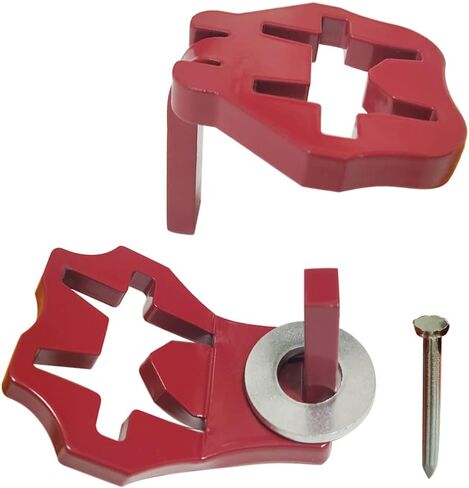 T-Post Gate Hinge Pins - Hang a gate of Any Farm or Garden from a Metal T Post - Outdoor Chain Link Fence Gate Hinges, Set of 2 in Saudi Arabia