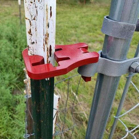 T-Post Gate Hinge Pins - Hang a gate of Any Farm or Garden from a Metal T Post - Outdoor Chain Link Fence Gate Hinges, Set of 2 in Saudi Arabia