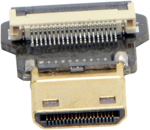 Chenyang CYFPV Mini HDMI Type C Male Connector Up Angled 90 Degree for FPV HDTV Multicopter Aerial Photography in Saudi Arabia