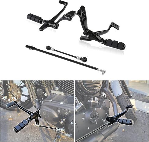 TCMT Forward Controls Pegs Levers Linkages Fits For Harley Sportster Iron 883 1200 2014-2022 SuperLow XL883 XL1200 2014-2019 Roadster XL1200CX 2016-2020 Forty-Eight 2014-2022 Seventy-Two 2014-2016 in Saudi Arabia