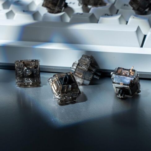 Gateron Black Ink v2 Pro Switches Pre Lubed 5pin RGB Linear Switch for DIY Mechanical Keyboards (90PCS, Black Ink) in Kuwait