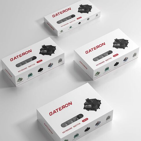 Gateron Black Ink v2 Pro Switches Pre Lubed 5pin RGB Linear Switch for DIY Mechanical Keyboards (90PCS, Black Ink) in Kuwait