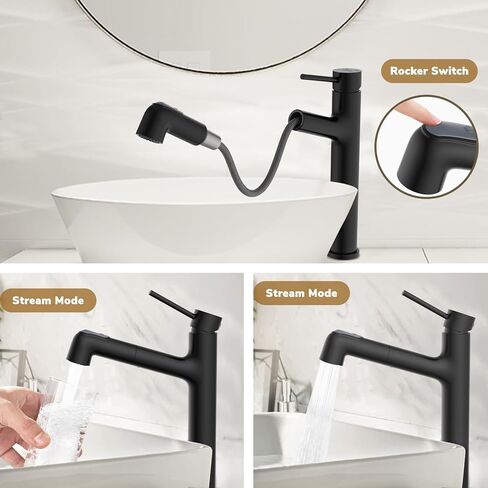 صنبور الحمام النيكل المصقول ، صنبور مقبض واحد ، صنبور حوض السحب مع نمطين صنبور ، صنبور عالي المستوى مع سدادة الصرف المنبثقة ، الفولاذ المقاوم للصدأ in Kuwait