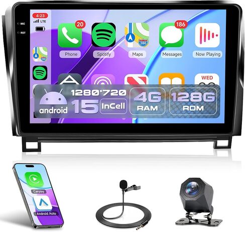 Radio Carplay Car Radio Toyota Tundra 2007-2013 Android Car Stereo لـ Toyota Sequoia 2008-2018 ، Rimoody 10.1 " in Kuwait