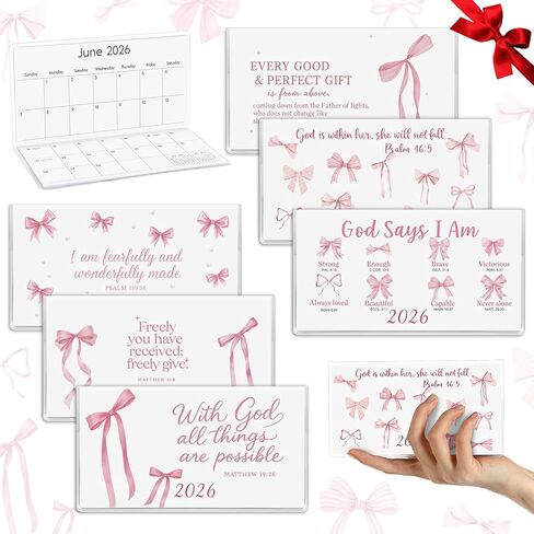 ReliThick 6 Pcs 2025 Pocket Calendar for Purse Monthly Planner Notebook Small Pocket Calendar Journals Notepads Appreciation Present Gift for Women Friends Kid Teacher School Office(Watercolor Style) in Kuwait