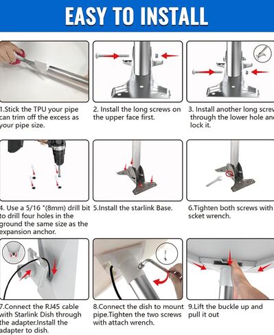 Carrying Case for Starlink Mini, Waterproof Starlink Mini Bag for RV Travel, Portable and Lightweight Case for Outdoor, Camping, Travel in Kuwait