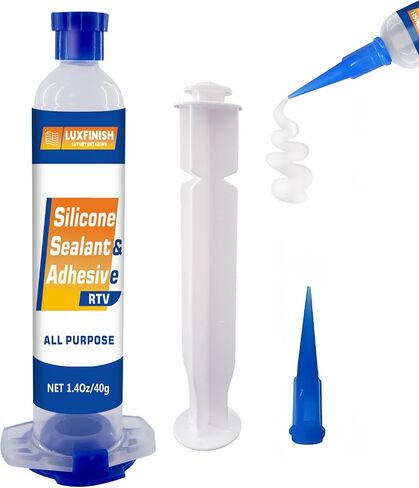 RTV Silicone Sealant, 100% Waterproof & Flexible All-Purpose Silicone Caulk for Bathroom, Kitchen, Window, RV & Home - Black(1.4oz/40g) in Saudi Arabia