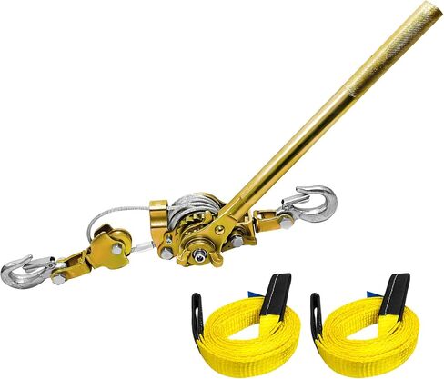 تعال على طول 3 طن من الكبلات Winch الحبل المزدوج حبل 10 أقدام و 6600 رطل مع 2 خطاف مع سقوط كابل مع ترس معدني مزدوج لرفع السحب in Kuwait