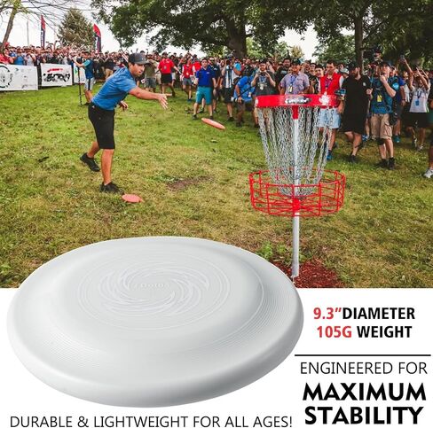 Sports Flying Disc, Compeition Flying Discs, Lightweight Durable Flying Disc Toys for Backyard Beach Lawn Park Outdoor Games, 105 Gram, 9.3 Inch Disc. in Saudi Arabia