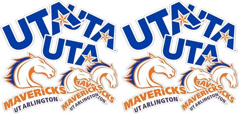 Desert Cactus The University of Texas at Arlington Sticker UTA Mavericks Sticker Vinyl Decals Laptop Water Bottle Car Scrapbook T1 (Type 1-1) in Saudi Arabia