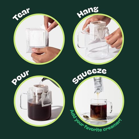 Copper Cow Premium Vietnamese Coffee | الكلاسيكية ، الفانيليا ، الكراميل المملحة لاتيه | صب فوق خدمة واحدة | يشمل 15 قهوة و 15 كريمات in Saudi Arabia