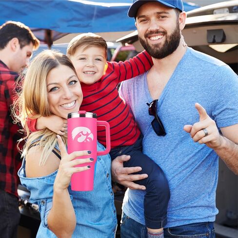 شركة الذاكرة | مرخص NCAA 40oz Pink Game Day Tumbler مع شعار الفريق in Kuwait