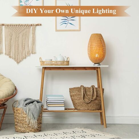 Mudder 2 Sets Silver Finish Make a Lamp Light Kit, Lamp Wiring Kit with 8 Inch Harp and 3 Way Socket, Make a Amp Kit Complete Lamp Kit for DIY Lamp Design or Repair(Silver) in Kuwait