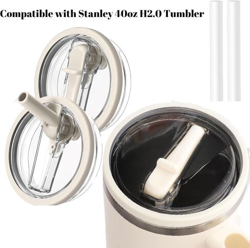 2 Pack 40 oz Tumbler Lid Replacement, Lid Replacement 40 Oz, Flip Straw Lid, Tumbler Lid No Spill, Spill Proof Tumbler Lid, Tumbler Leak Proof Lid, Travel Tumbler, Spill Proof Tumbler Covers in Saudi Arabia