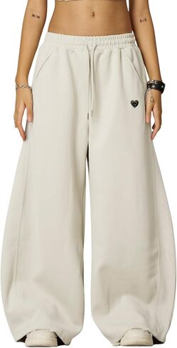 Aelfric Eden Super Baggy Barrel Sweatpants Casual Wide Leg Pants Elastic Waist Lantern Trouser Unisex in Saudi Arabia