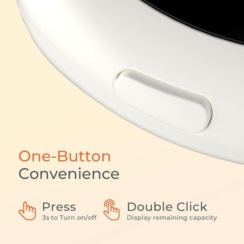 تدفئة اليدين قابلة لإعادة الشحن ، 4 عبوات أكثر دفئًا مع صندوق هدايا ، وبطارية LED وشاشة درجة الحرارة ، وسخان جيب محمول سريع للتدفئة ، والنساء ، والتخييم ، والصيد الأبيض in Kuwait