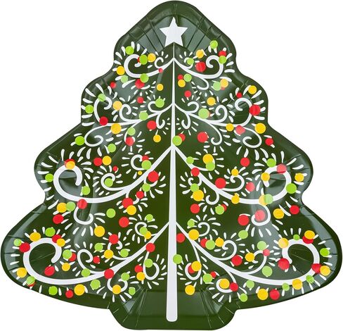 مجموعة أطباق ورقية لعيد الميلاد من YY مكونة من 60 طبق عشاء على شكل سانتا، أطباق للحفلات للاستعمال مرة واحدة لمستلزمات حفلات الكريسماس وديكورات المائدة in Kuwait