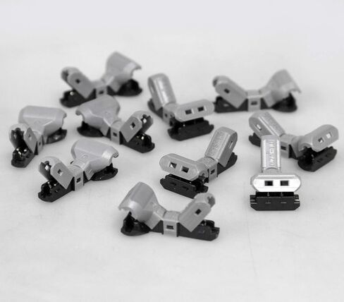 T-Type Wire Connector [T-1] NO Need to Peel NO-Splice NO-Tape and Water Resistant Easy Fast and Safe Electrical Insulated Wire Terminals AGW 23~20(0.3-0.5 sqmm) 3A [10 PCS] in Saudi Arabia