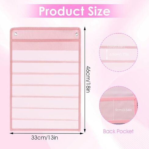 4 Pcs Magnetic Pocket Chart Standard Pocket Chart Classroom Pocket Chart with 40 Pcs Dry Erase Cards for Daily Schedule Class Demonstrations Office Home Activities, Black in Kuwait