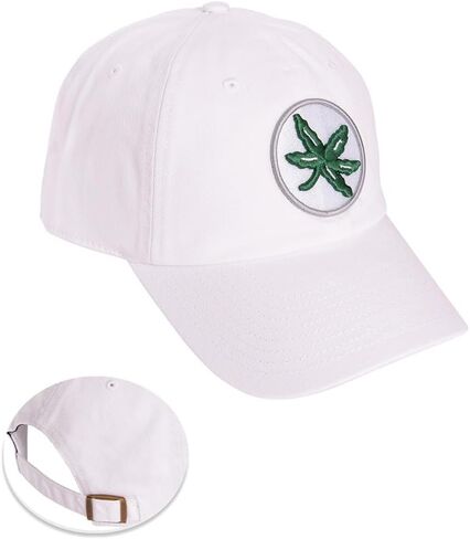 Desert Cactus The Ohio State University Baseball Hat OSU Buckeyes Brimmed Embroirderd Hats Cap Adjustable Cloth Strap Adult (Style V1) White in Saudi Arabia