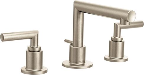 Moen TS43002 Arris Two-Handle Modern 8 in. Widespread Bathroom Faucet Trim Kit, Valve Required, Chrome in Kuwait