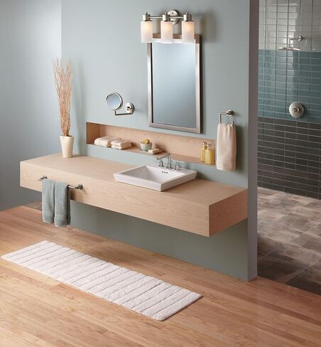 Moen TS43002 Arris Two-Handle Modern 8 in. Widespread Bathroom Faucet Trim Kit, Valve Required, Chrome in Kuwait