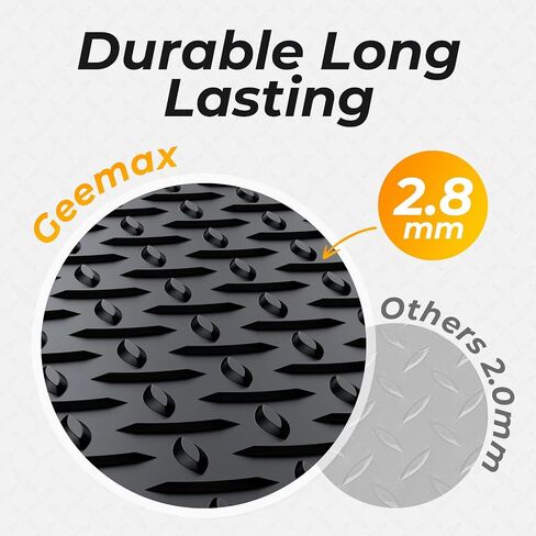 سجادة أرضية مرآب لوحة ماسية مقاس 4 × 10 قدم، لفافة أرضيات PVC شديدة التحمل، حصيرة 2.8 مم أسفل السيارة، الدراجة النارية، عربة الجولف، المقطورة، واقي أرضية مقاوم للماء غير قابل للانزلاق للمرآب، الطابق السفلي، أسود in Saudi Arabia