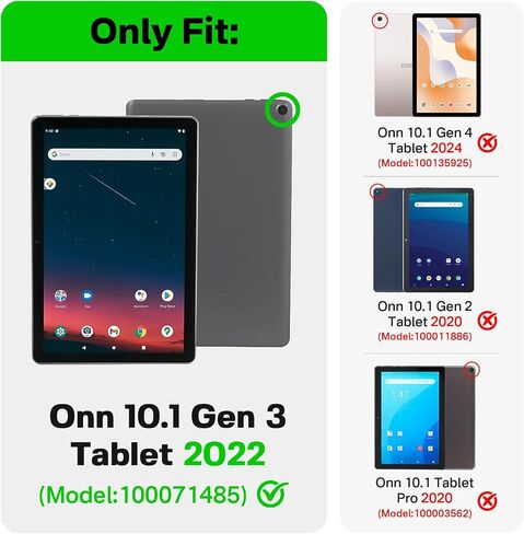 حافظة أطفال لجهاز Onn 10.1 Gen 3 Tablet (موديل 2022: 100071485) حافظة أطفال 10.1 بوصة تعمل بنظام أندرويد Onn 10.1 Gen 3 in Saudi Arabia