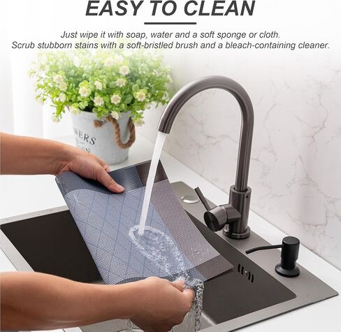 CADONO Placemats Set of 4 Washable Indoor/Outdoor Vinyl Place Mats for Dining Table Durable Non-Slip Heat Resistant PVC Weave Table Mats（Beige） in Kuwait