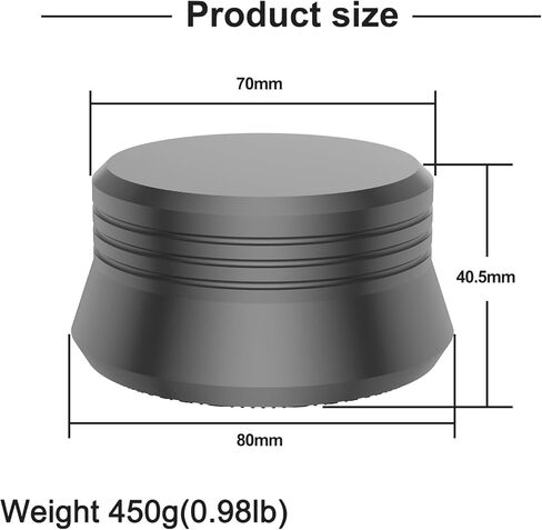 Tertullus سجل تثبيت الوزن ، سجل الألومنيوم السجل مشبك القرص فينيل إكسسوارات القرص الدوار (LP أسود) in Kuwait