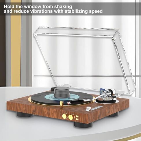 Tertullus سجل تثبيت الوزن ، سجل الألومنيوم السجل مشبك القرص فينيل إكسسوارات القرص الدوار (LP أسود) in Kuwait