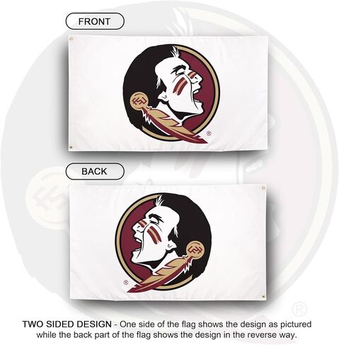 Desert Cactus Florida University FSU Flag - 3 × 5 أقدام لافتة Seminoles ، النسيج المتين الداخلي/الخارجي ، تصميم البوليستر 100 ٪ (النمط C) in Saudi Arabia