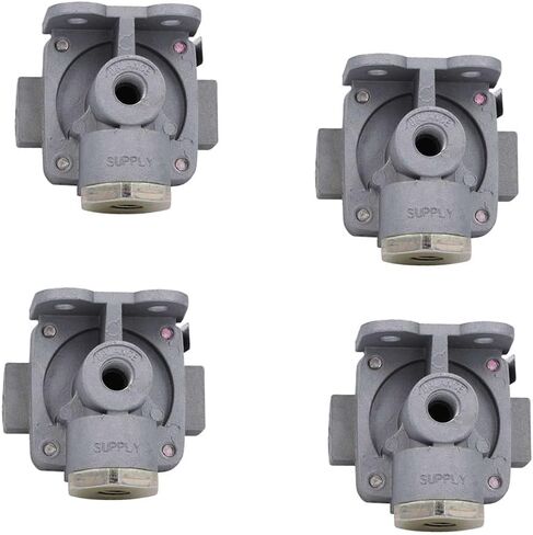 MyTee Products 4 Pack QR-1 Quick Release Valve ، 3/8 NPT Supply and Delivery Ports استبدل 229859 ، Freightliner M2 106 (2012) ، Bendix 229859NP in Kuwait