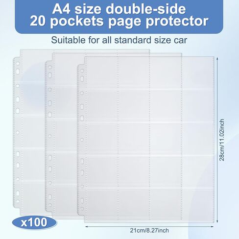 50 Pack Protective Photo Slide Pages Holds 20 35mm Slides Top Loading Photo Page Sleeves for 3 Ring Binder Holds 1000 2 x 2 Inch Photos Clear Archival Slide Storage Album Refill Preservers in Kuwait