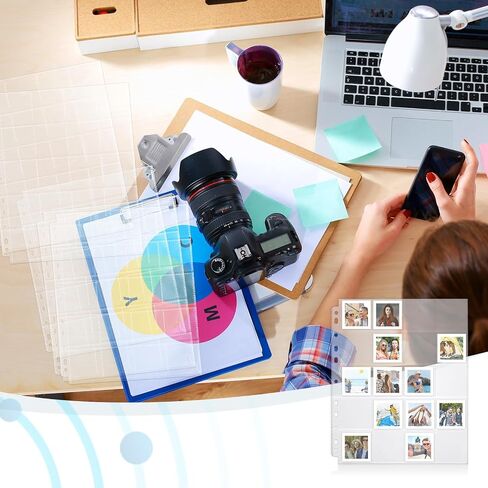 50 Pack Protective Photo Slide Pages Holds 20 35mm Slides Top Loading Photo Page Sleeves for 3 Ring Binder Holds 1000 2 x 2 Inch Photos Clear Archival Slide Storage Album Refill Preservers in Kuwait