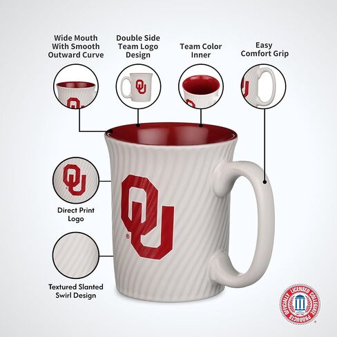 The Memory Company | Licensed NCAA 15oz Swirl Mug in Kuwait