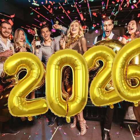40 Inch Number 2025 Balloons Black, Giant Foil Mylar Helium Balloons for 2025 New Years Party Decorations New Years Eve Party Supplies Decoracion De Año Nuevo 2025 Graduation | Black in Saudi Arabia