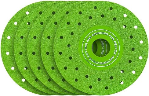 LOZLIN 3PCS 115MM Vacuum Brazed Ultra-Thin Multi-Pore Flat Abrasive Sheet Disc for Porcelain Glass Ceramic Tile Granite Marble Diamond Saw Blade in Saudi Arabia