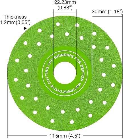 Lozlin 3pcs 115mm pressed ultra-shin-multi-pracive shore disc for porcelain glass ceramic by tile granite saw saw saw saw saw saw saw in Kuwait