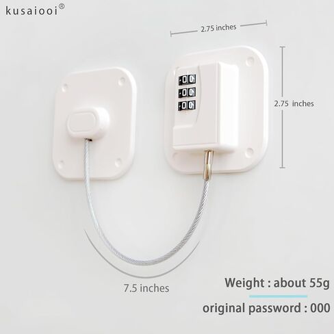 Fridge Lock Refrigerator Freezer Childproof Locks for Cabinets and Drawers Easy Install No Keys Needed Combo Lock Multifunctional Child Safety Cabinet Locks in Saudi Arabia