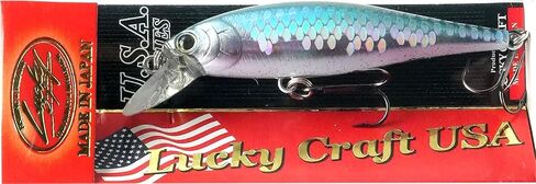 مؤشر Lucky Craft 65 سحر صيد ، 2-1/2 "جرب باس jerkbait ، بطيئة في المياه العذبة ، عمق 3ft-4ft مع الحركة من جانب إلى جانب ، معدات صيد الجهير وملحقاتها ، MS Japan Shad in Kuwait