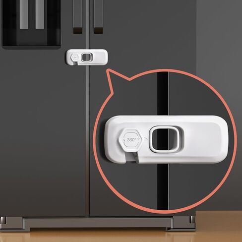 5 Pack Oven Lock Child Safety, QYESWHSR Cabinet Locks Baby Proofing with 3M Adhesive, Oven Door Lock Easy to Install & No Tools Need Multi-Purpose for Furniture Kitchen, Toilet Seat, Drawer Locks in Saudi Arabia