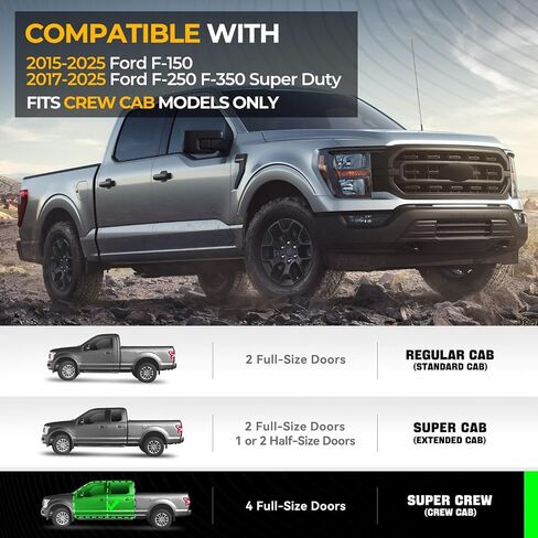 أسرة تلقائية خلفية تحت أداة تخزين الأدوات مقعد شحنة مربع منظم علبة متوافقة مع Chevy Silverado GMC Sierra 1500 2500HD 3500HD CREW CAB Pickup 2007-2019 ، تصميم خفيف الوزن ، أسود لامع in Kuwait