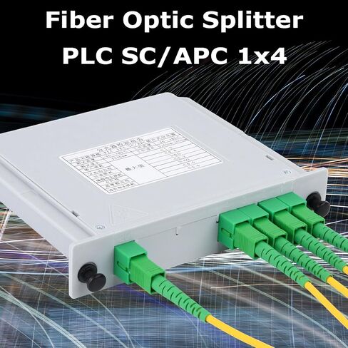 1 PC SC/APC 1x2 PLC Fiber Optic Flitter ، من 1 إلى 2 SC APC بطاقة كاسيت إدراج خائن الألياف البصرية للأسلاك المنزلية ، LAN الألياف البصرية ، صندوق توزيع الألياف ، غرف الشبكة in Kuwait