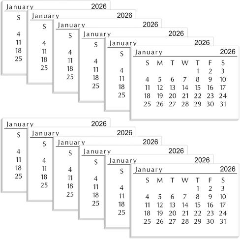 12 Pack 2025 Mini Calendar 3 x 2 Inch Tear off Calendar 2025 Small Calendar Mini Desk Calendar for Scrapbooking Small Paper Calendars for Home Family Office in Saudi Arabia