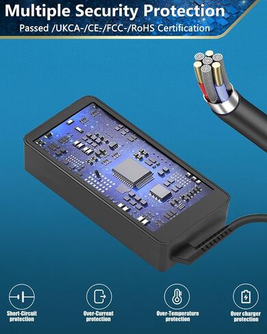 شاحن Mac Book Pro - شاحن USB C بقوة 100 وات شاحن سريع لجهاز Mac Book pro/Air iPad Pro 12.9، 11 بوصة 2020/2018 Samsung Galaxy وجميع أجهزة الكمبيوتر المحمولة والهواتف USB-C in Kuwait